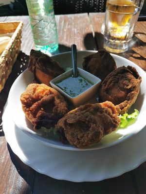 Vegan friend champignons at El Guanche "Alte Schule" in Tenerife