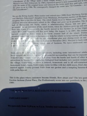 The story behind at El Guanche "Alte Schule" in Tenerife