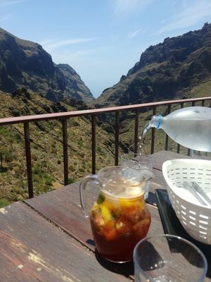 Cactus mojito! 🍹 Quite sweet at El Guanche "Alte Schule" in Tenerife