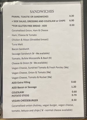 Menu #Veganuary at Cacau Brazilian Patisserie in Redcar