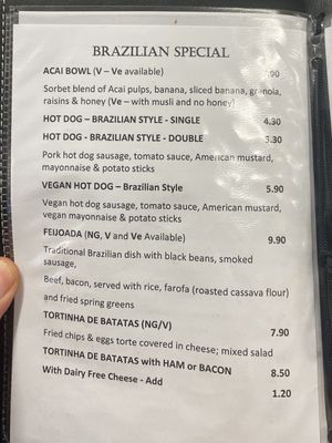 Menu #Veganuary at Cacau Brazilian Patisserie in Redcar