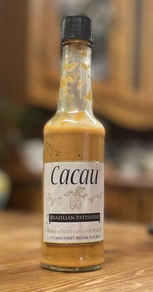 Cacau’s own sauce 👅  #Veganuary at Cacau Brazilian Patisserie in Redcar