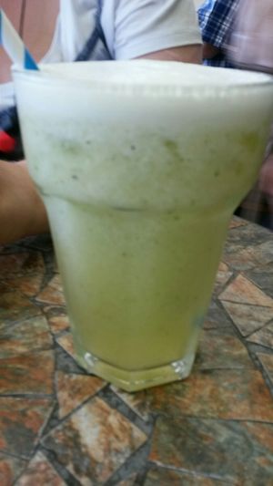 Pineapple and mint juice at Cacau Brazilian Patisserie in Redcar