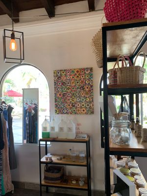 Little store inside the restaurant. Clothing, soaps, etc. at Chula in San Jose Del Cabo