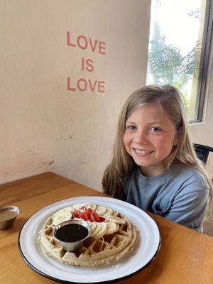 Waffle and cuteness  at Chula in San Jose Del Cabo