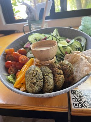 Falafel bowl  at Chula in San Jose Del Cabo