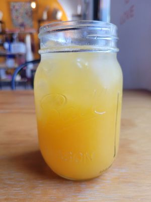 Freshly squeezed orange juice at Chula in San Jose Del Cabo