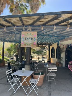 Outdoor seating  at Chula in San Jose Del Cabo