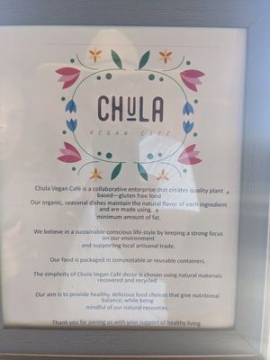 Love their mission and values statement! at Chula in San Jose Del Cabo