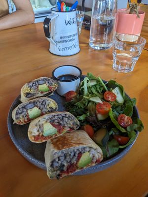 Chorizo Burrito at Chula in San Jose Del Cabo