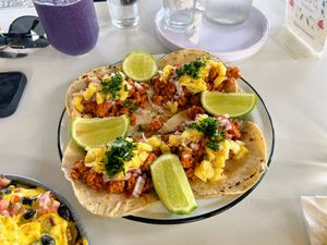 Tacos were ok ; we liked the breakfast items better  at Chula in San Jose Del Cabo