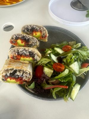 "Chorizo" burrito at Chula in San Jose Del Cabo