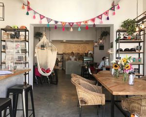 Chula is a place to eat delicious and healthy cruelty free food , drink amazing coffee and just chill  at Chula in San Jose Del Cabo