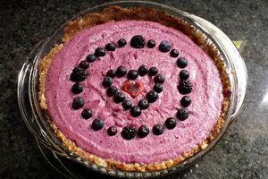 Berry Rhubarb Pie at Vida Lotus in Limon Campana Capira