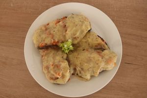 Eggplant Parmesan at Vida Lotus in Limon Campana Capira