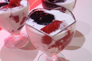 Coconut Strawberry Blueberry Nice Cream at Vida Lotus in Limon Campana Capira