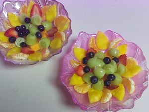 Lotus fruit salads at Vida Lotus in Limon Campana Capira
