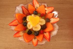 Lotus fruit salad at Vida Lotus in Limon Campana Capira