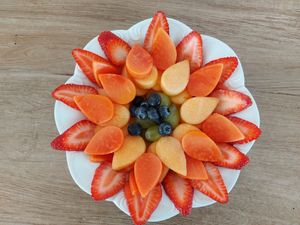 Lotus fruit salad at Vida Lotus in Limon Campana Capira
