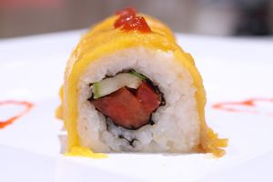 Spicy mango sushi roll at Vida Lotus in Limon Campana Capira