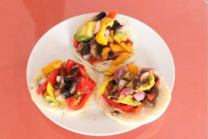 Arepas at Vida Lotus in Limon Campana Capira