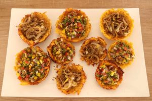 Patacones rellenos at Vida Lotus in Limon Campana Capira