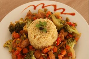 Arroz con vegetales at Vida Lotus in Limon Campana Capira