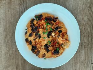 Omelet con hongos at Vida Lotus in Limon Campana Capira