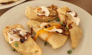 Plant-based Pierogies at Vida Lotus in Limon Campana Capira