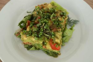 Lasagna Pesto at Vida Lotus in Limon Campana Capira