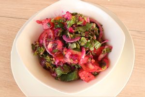 Lotus Salad at Vida Lotus in Limon Campana Capira