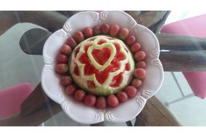 Carved Watermelon at Vida Lotus in Limon Campana Capira