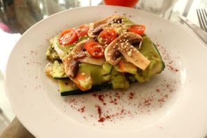 Raw lasagna at Vida Lotus in Limon Campana Capira