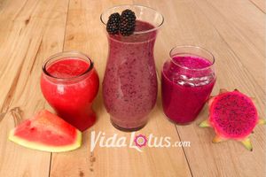 Juices and smoothies at Vida Lotus in Limon Campana Capira