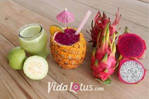 Fresh seasonal smoothies! at Vida Lotus in Limon Campana Capira