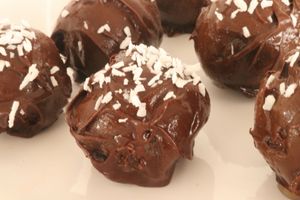 Raw vegan chocolate truffles at Vida Lotus in Limon Campana Capira
