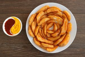 A side order of 'western' style fries at Vida Lotus in Limon Campana Capira