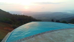 Vida Lotus Retreat & Spa Natural Mineral Water Infinity Pool at Vida Lotus in Limon Campana Capira