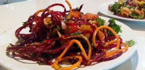 Another Lotus Salad. Yours will look wildly different but it will be just as fun and equally vibrant at Vida Lotus in Limon Campana Capira