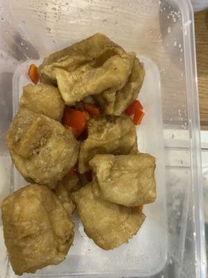 Salt and pepper tofu   $16  at An Nhien Vegetarian Cuisine in Cabramatta