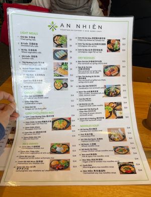   at An Nhien Vegetarian Cuisine in Cabramatta