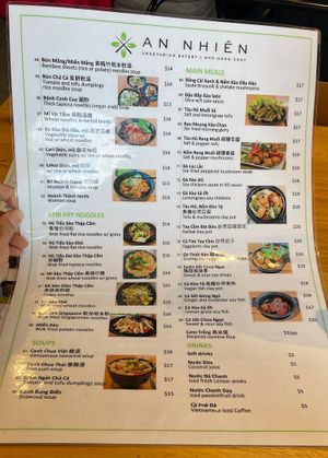   at An Nhien Vegetarian Cuisine in Cabramatta