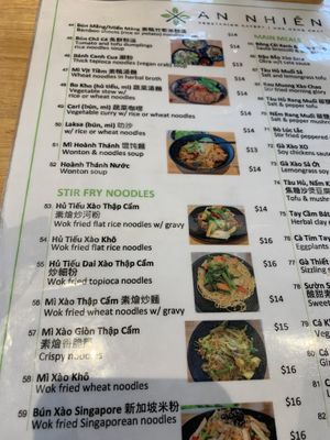   at An Nhien Vegetarian Cuisine in Cabramatta