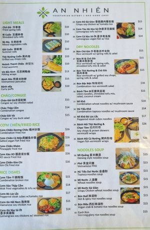  at An Nhien Vegetarian Cuisine in Cabramatta