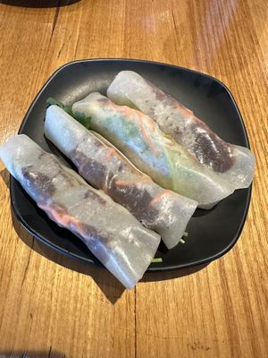 Peking ‘duck’ rolls  at An Nhien Vegetarian Cuisine in Cabramatta