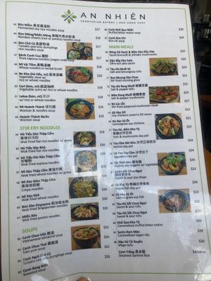   at An Nhien Vegetarian Cuisine in Cabramatta