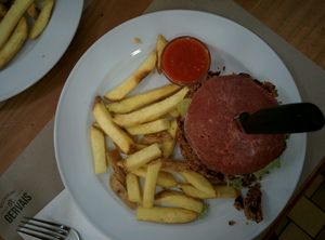 burger vegan  at St Gervais in Biel