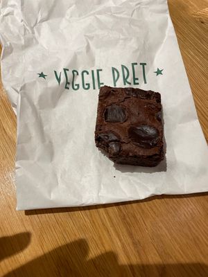  vegan chocolate chunk brownie at Pret A Manger - Great Eastern St in London