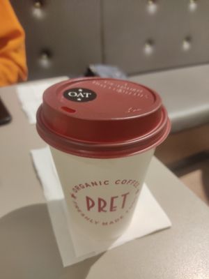 Oat Latte at Pret A Manger - Great Eastern St in London