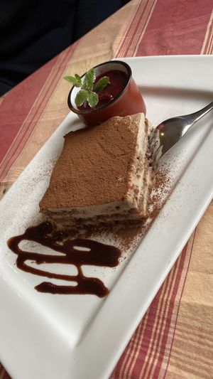 Sweet chestnut tiramisu at Stiftskeller in St Florian